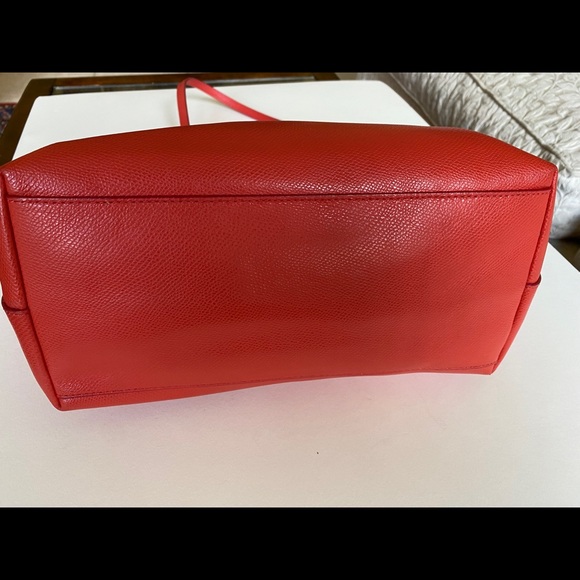 Coach Outlet Large Leather Tote Shoulder Bag 16”. - Picture 4 of 13